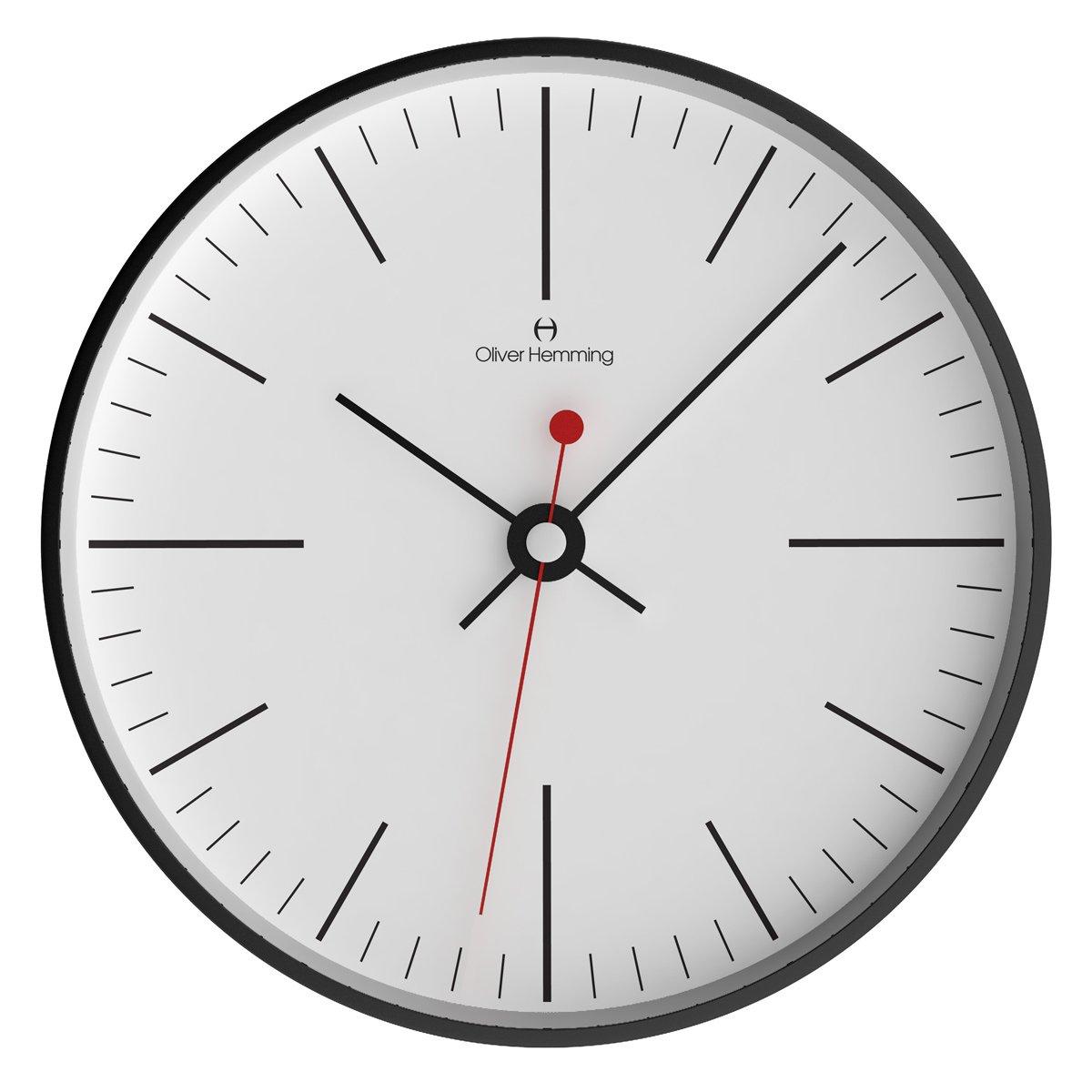 

Настенные часы Oliver Hemming Британский бренд 300 мм W300B8WTB белый