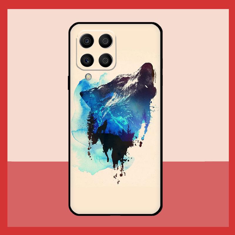 wolf art black Case For Samsung Galaxy M11 M31 M14 M34 M54 M12 M32 M52 M15 M13 M06 M16 M36 M56 M53 M35 M55
