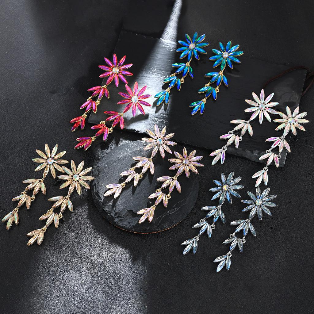 Style Geometric Alloy Long Earrings For Formal Events And Fashion Enthusiasts