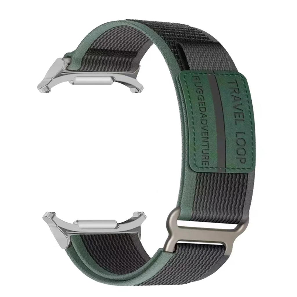 Nylon Travel Loop Strap for Samsung Galaxy Watch 7 Ultra 47mm Men Sport Band for Galaxy 7 47mm ultra NO Gaps Curved End Bracelet
