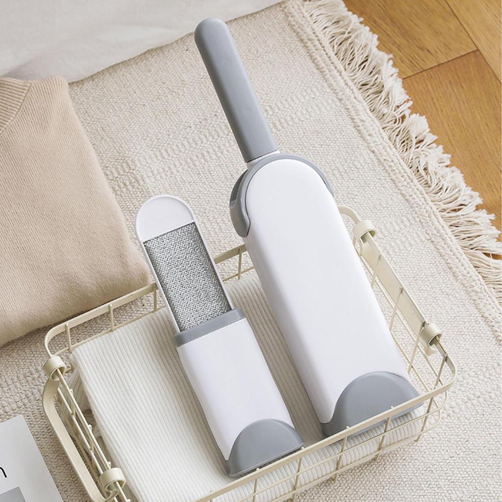 Lint Brush and Pet Hair Remover for Laundry, Clothes, Couches, Car Seats, Furniture and Fabric, Reusable Hair Removal Brush, Double-Sided Lint Roller