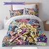 JoJo's Bizarre Adventure Bettbezug Bettwäsche-Set Weiche Deckenhülle Schlafzimmer Heimdekoration -QJY