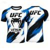 Hot Summer Selling UFC Boxing Fighting Competition Men's T-shirt Fashion Quick Drying Casual Breathable O-neck Short Sleeve Tops