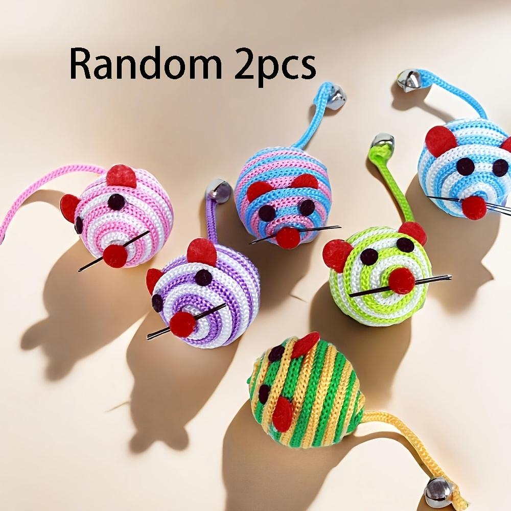 Random 2pcs/Cat Toys, Little Mice, Cat Boredom Relief Gadgets, Cat Toys, Biting Pet Toys, random 2pcs разноцветный