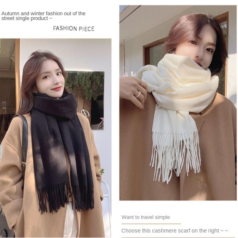 Thickened Imitation Cashmere Scarf Tassel Soft Scarf New Winter Scarf Winter
