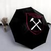 West Ham United2pattern, Automatic Folding Umbrella, Portable and Foldable Design, 8 Ribs, a Christmas or Birthday Gift.