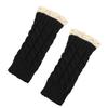 Long Fingerless Mittens Lace Trim Women Knitted Gloves Fashion Wrist Mittens  Women Use