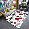 Fashion Icons Pattern Carpet Suitable As a Non-slip Mat for the Living Room or Bedroom Sofa