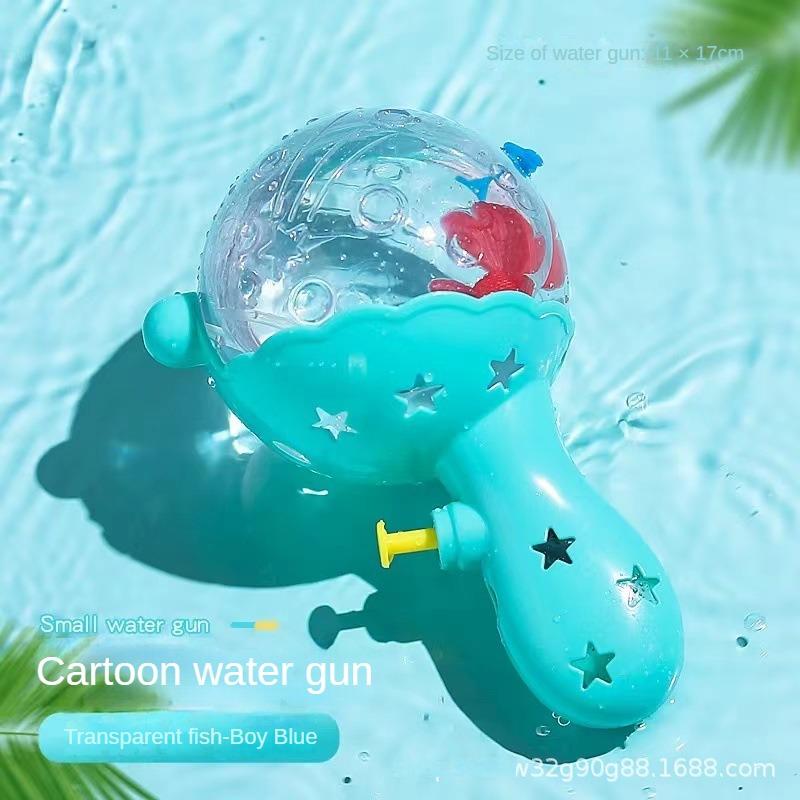 Water Gun Light Cartoon Spray Machine Bath Splashing Toys for Boys Kids Summer Outdoor Swimming Party Toy Children's Day Gifts