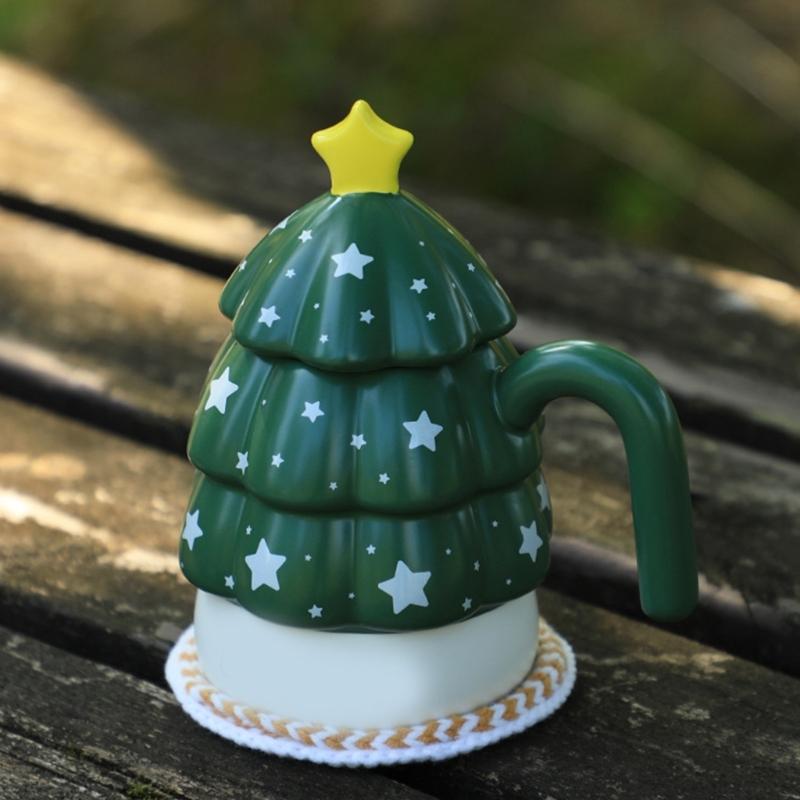 Crochet Kits Christmas Coaster Crochet Yarn Set Crochet Needle Crochet Starter Kits with Stitching Markers Thread