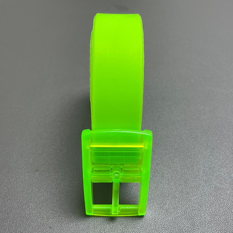 Nuove Cinture Per Uomo Donna Colori Uni Caramella Gomma Siliconica Pelle Forma Ondulata Fibbia in Plastica Cintura Carina Senza Metallo