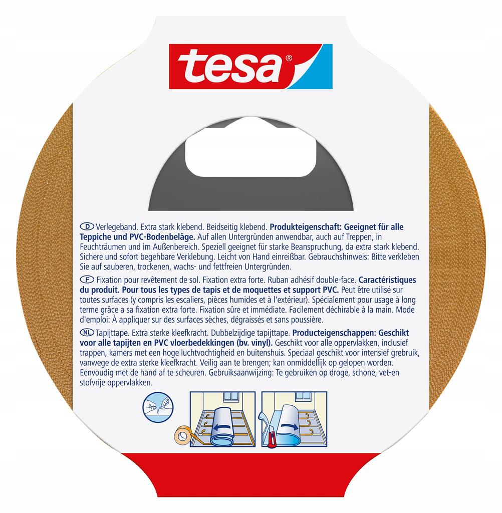 Tesa Double-Sided Anti-Slip Carpet Tape 10M X 50Mm X 4