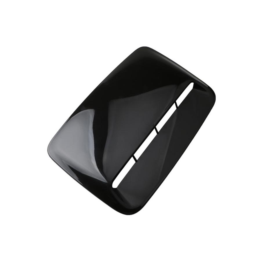 Glossy Black ABS Car Air Flow Intake Hood Scoop Vent Bonnet Decorative Cover Uni