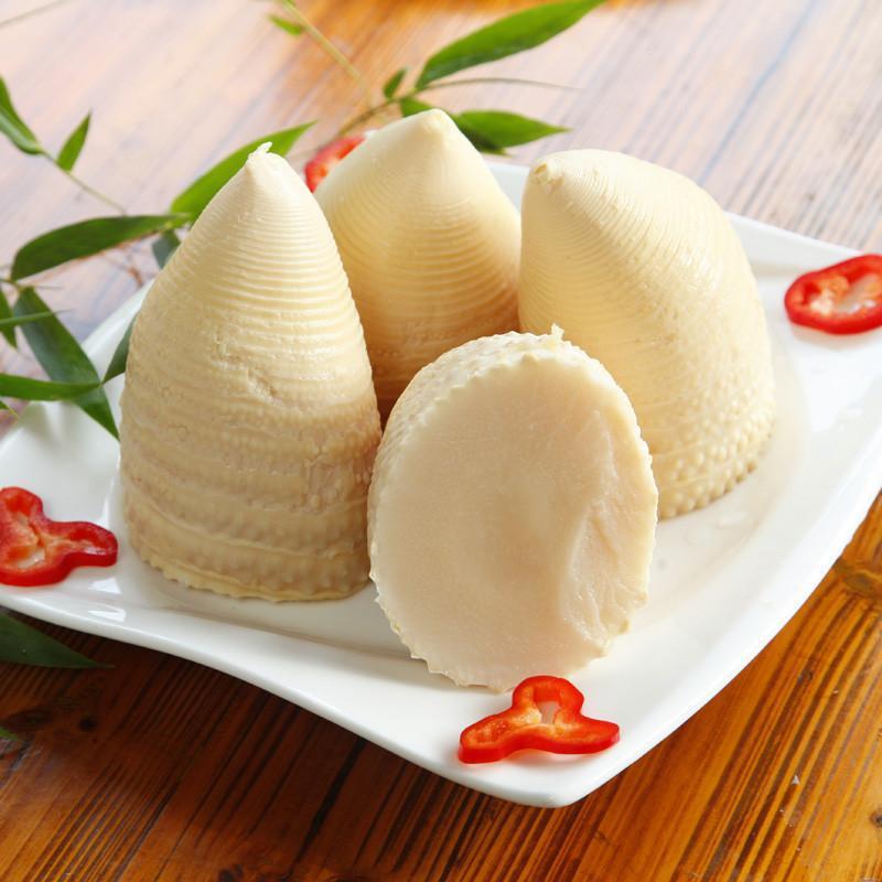 Aijiexin Fresh Wild Bamboo Shoot Tips in Clear Water, 80% Bagged Slices.
