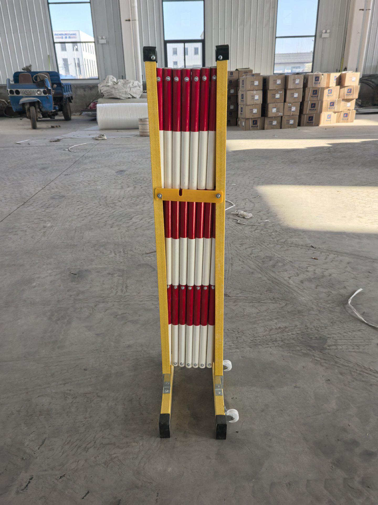 Retractable FRP Tubular Safety Fence for Construction Isolation