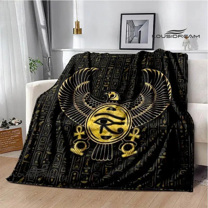 3D Egyptian Pharaoh Oracle Black Cat Printed Blanket Warm Flannel blankets Home bed linings blankets for beds Birthday Gift