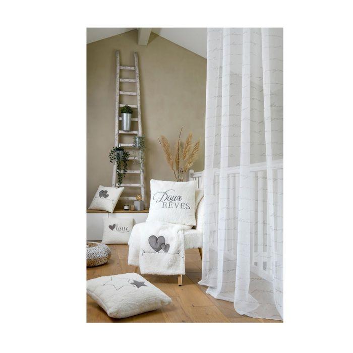 Coussin - Etoile - 45 X 45 Cm - Polyester - Housse Déhoussable