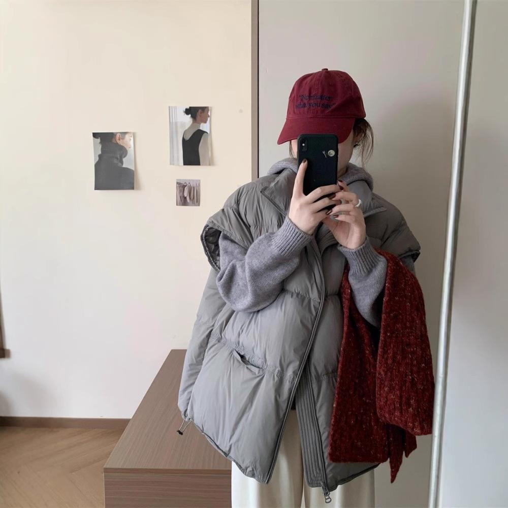 2024 Herbst und Winter neu beliebt Daunenweste für Damen Koreanisch lässig lockere warme Weste Weste Jacke
