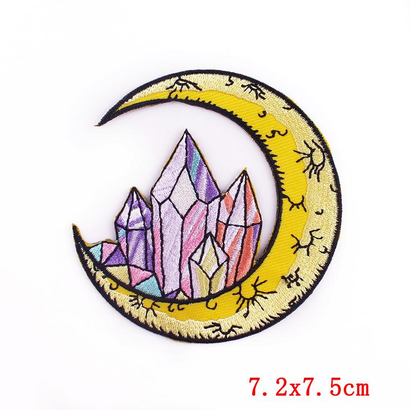 Cartoon Letters Applique Iron On Patches On Clothes Phrase/Text Embroidered Patches For Clothing Stickers Sewing Fusible Badges