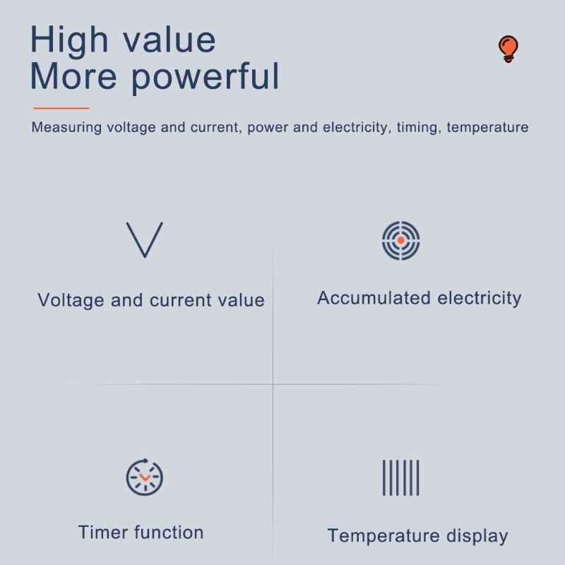 Digital LCD Voltmeter Ammeter 10/50/100A Current Power Energy Meter 0-200V 10/50/100A  DC Multifuntional Tester