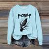 Women's Fashion Casual Long Sleeve Loose Printed Sweatshirt