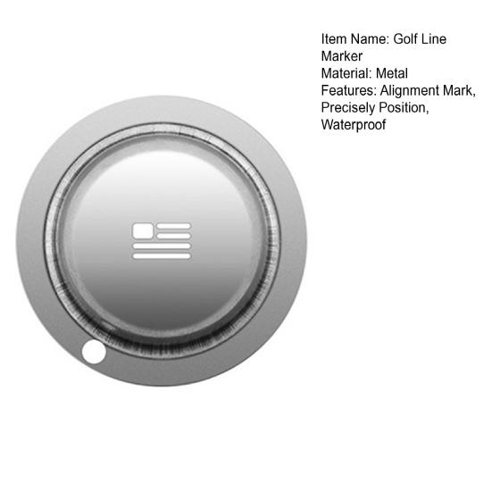 Golf Scribe Marked Slot Design Alignment Mark Waterproof Line Drawing Metal Golf Drawer Scriber Marker Tool Golf Accessories