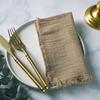 20PCS Napkins 41x41CM Cotton Cloth Gauze Retro Burr Rustic Kitchen Tea Towel Wedding Party Dinner Christmas Napkin Table Decor