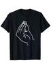 Italian Hand Gesture Meme TShirt White Line Drawing AllSeason Comfort Tee