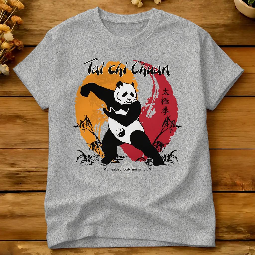 Tai Chi Yin Yang Golden Tshirt Summer Classic Tshirts 100 Cotton Trending Tee Shirt For Unisex Pattern Top Tees