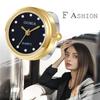Ring Watch Women's Free Size 3ATM Waterproof Ring Watch Arabic Numerals Analog Cute Gold Black Women's Fashion Accessory Package includes Ring Watch