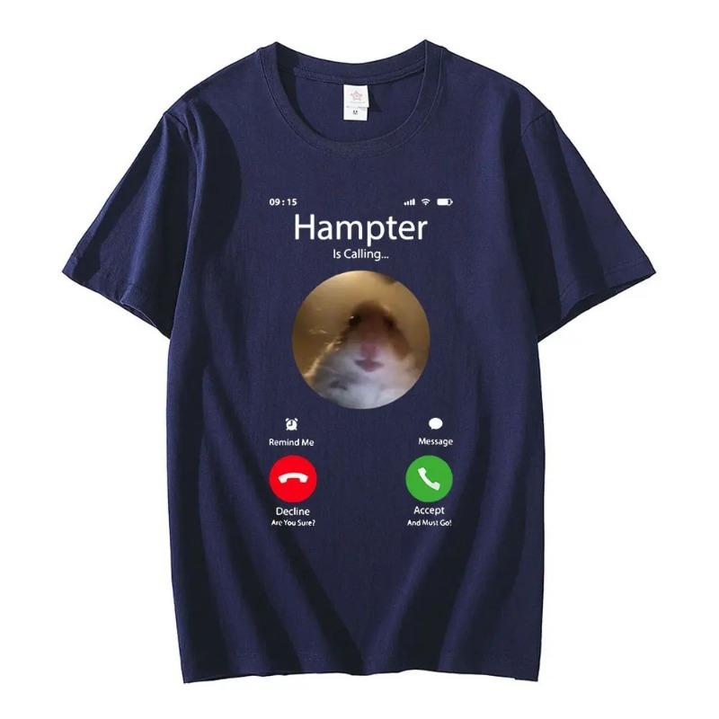 Summer Round Neck Printed Loose and Fashionable Pure Cotton Short Sleeved T-Shirts Men’s