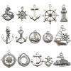 Antique Pendant Set, 15 Assorted Sea Themed Vintage Pendants - 15 Designs