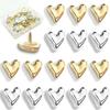 Herzförmige vergoldete Reißzwecken - Kreative und niedliche Polaroid-Nachrichtentafel-Dekorationen