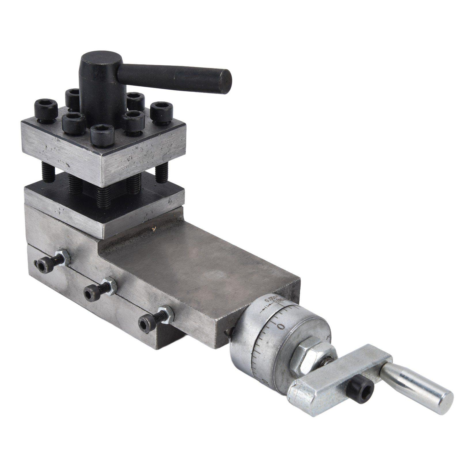 

Держатель инструмента Принадлежности для мини-токарного станка Двусторонний металлический держатель для токарного станка Быстросменная сборка Инструмент для токарного станка