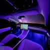 Interior Car Lights With Wireless APP & Remote Control, 9 In 1 RGB Car Ambient Lighting Kit With 4 Under Dash Lights & 5 Fiber Optic LED Strips, Sync