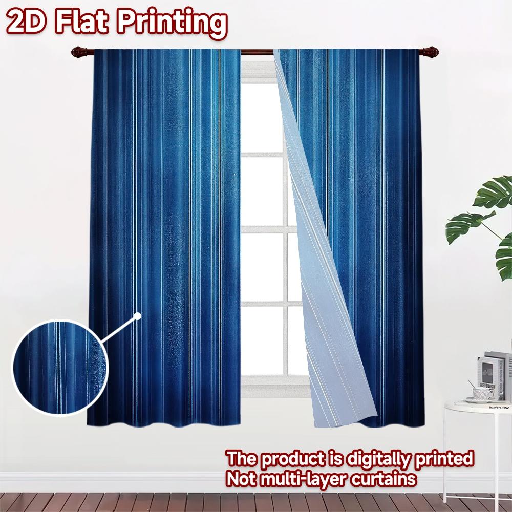 2D flat Photography Backdrop Popular Backdrop Blue Vertical Stripes 100% Polyester Holiday Decorations Use for Holiday