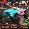 1/16 Scale Electric 4WD RC Car Monster Truck High Speed 25 KM/H Racing Car Brushless Motor LED Remote Control Off Road Truck Toy