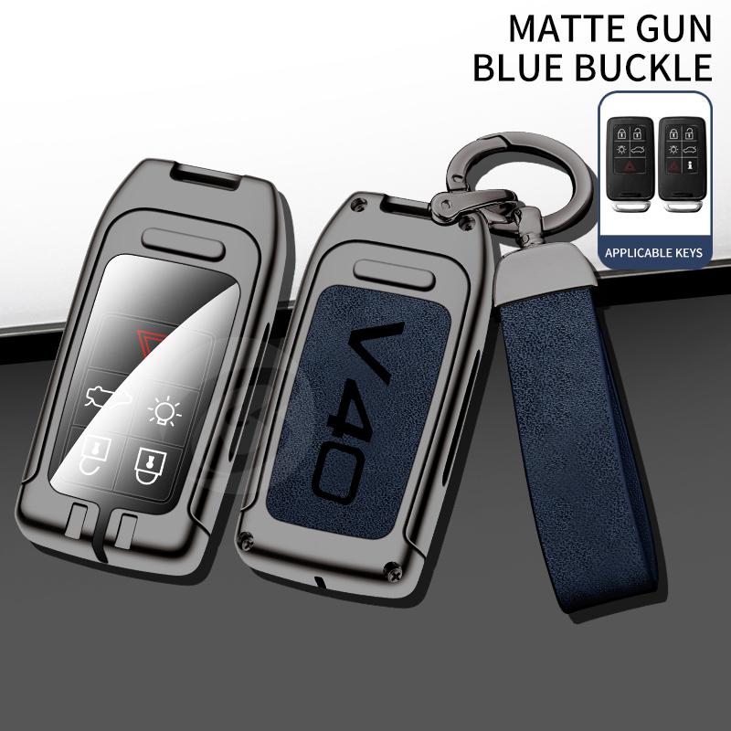 Zinklegierung Auto Fernbedienung Schlüsselanhänger Halter Schale für Volvo V40 Schlüsselabdeckung Schutz Schlüsselanhänger Innenzubehör Keyless