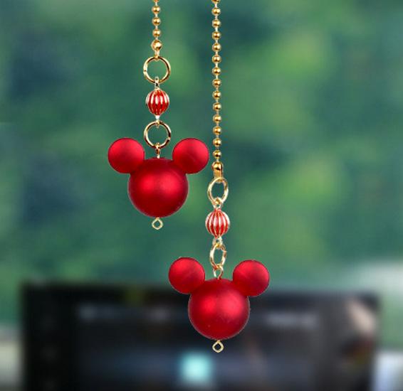 

Новогодний зодиакальный Микки Маус подвеска на зеркало заднего вида - милый мультяшный дизайн для безопасных путешествий