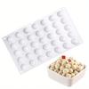 35-Hole Round Silicone Mold, 5g Mooncake Lava Filling Mold, Chocolate Hawthorn Ball Jelly Mousse Cake Baking Tool