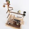 Pepper wood parrot platform parrot climbing net climbing training station climbing ladder swing bird toy suspension bridge
