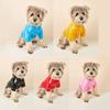 PU Dog Hooded Raincoat Reflective Pet Rain Jacket Pet Cape Costume Small Dog Clothes  Puppy