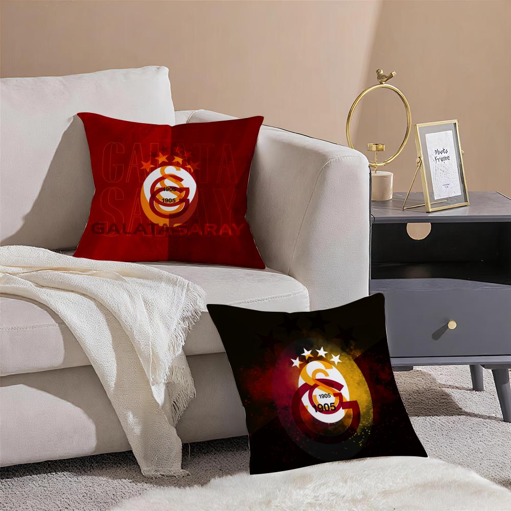 Soccer Funs G-Galatasaray Pillow Case Double-Sided Plush Sofa Cushion Covers Organic Breathable Invisible Zipper