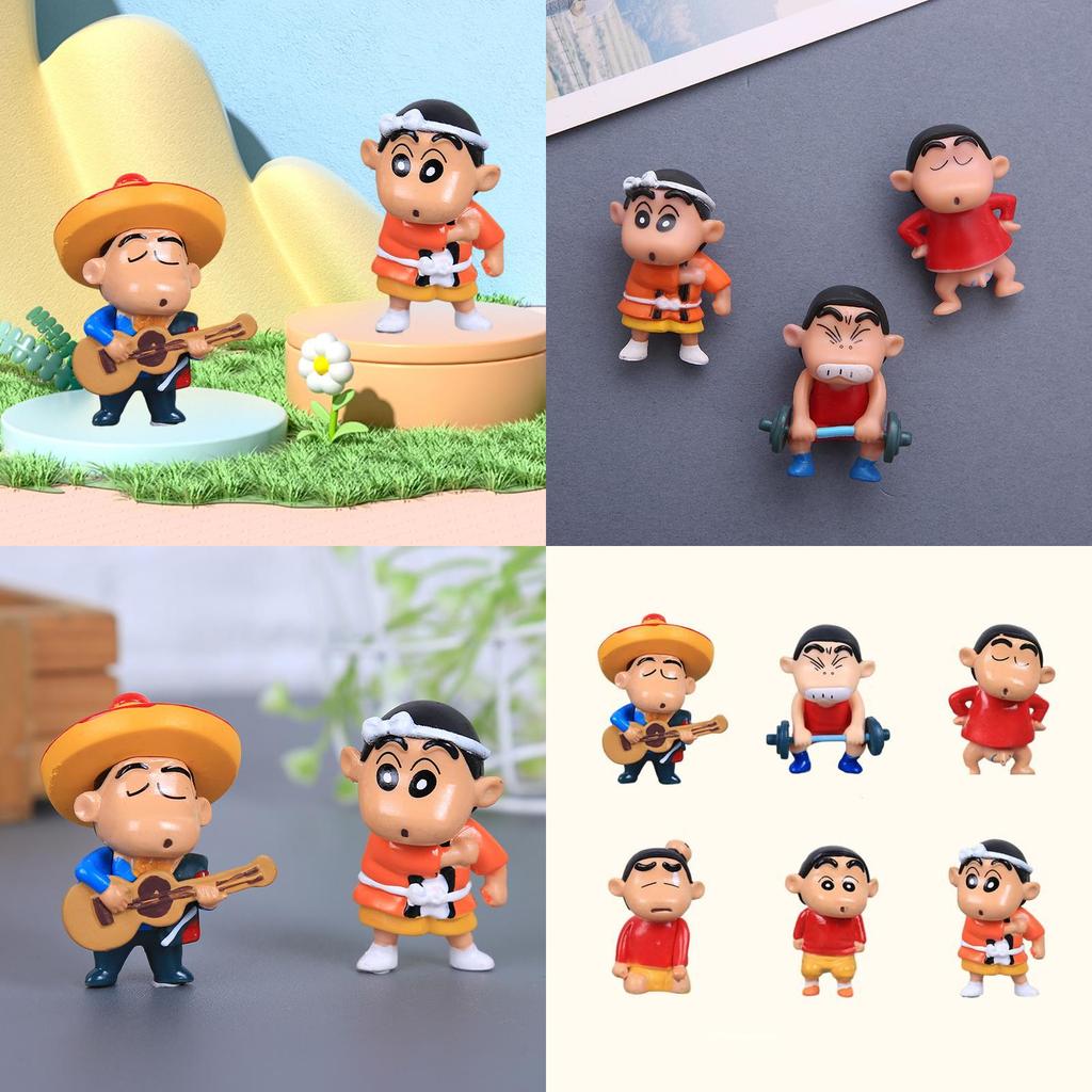 Adorable Crayon Shin Chan Pvc Figure Collectible For Kids Birthday Gift Decoration