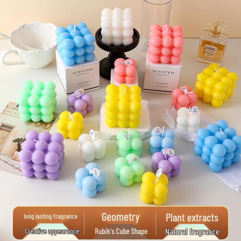 Shaping Magic Cube Aroma Candle: Elegant Home Decor & Unique Birthday Gift