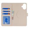For iPhone 16 Plus Wallet Case Compatible with MagSafe Anti-Drop Detachable PU Leather Phone Cover