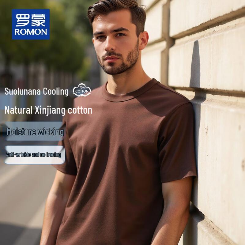 ROMON 220g Solona Cooling Ice Silk Men s Round Neck T-Shirt S 1800₽