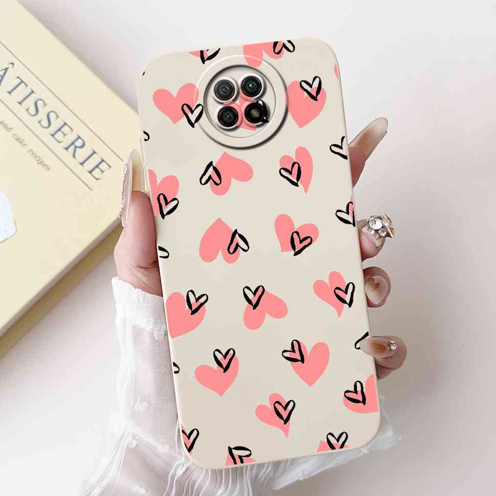 For Redmi Note 9 5G M2007J22C Case Cartoon Rabbit Soft Silicone Matte Cover For Xiaomi Redmi Note9 5G 6.53" Flower Shell Capa