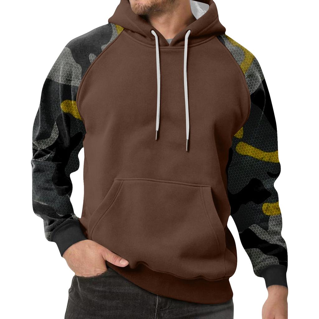 Men's Camouflage Sweatshirt Hoodie Men's Sports Large Size Casual Sweatshirt