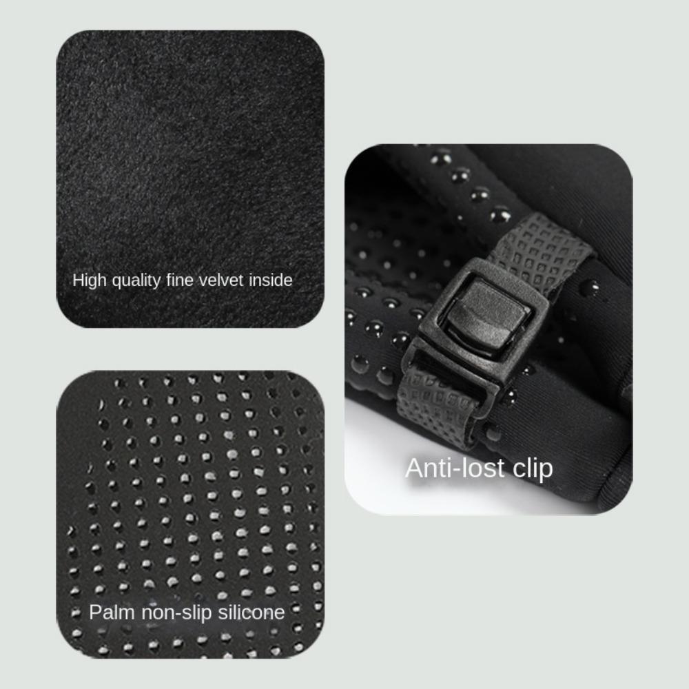 Windproof Warm Cycling Gloves High Elasticity Running Ski Gloves  Cycling Equipment